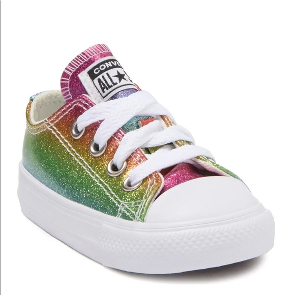 Converse Shoes New Converse Iridescent Rainbow Glitter Chuck Taylor Shoes Poshmark